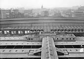 An early 1960's elevated view of New Street station taken from the rear of the Queens Hotel