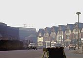 View looking south west towards New Street Station and Worcester Street along St Martin�s Circus Ringway in 1963.