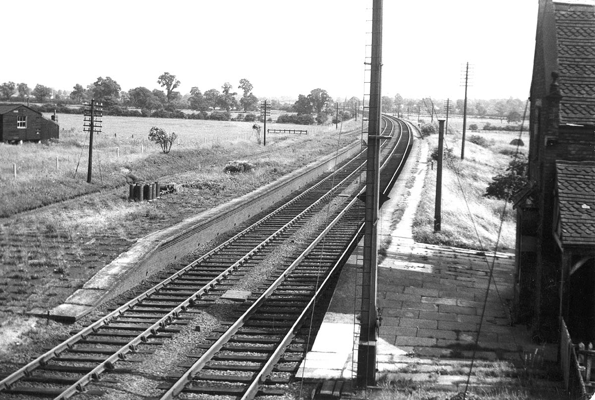 Bulkington Station: View of Bulkington station after the closure of the ...