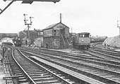 View of Coventry No 1 Signal Cabin located in the 'V' of the Leamington branch junction to aid good sighting all round
