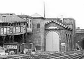 Close up showing the London and Birmingham Railway pump house that was sited at the rear of the engine shed