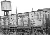 A mineral wagon awaiting repair in the cripple siding located to the south of Three Spires Junction Signal Cabin