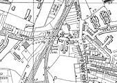 A 1944 Ordnance Survey map of Three Spires Junction and the exchange sidings of Coventry Colliery