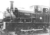 The contractor's standard gauge 0-6-0 Hunslet locomotive 'Uxbridge' is posed for the camera between shifts