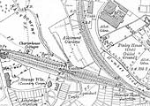 A 1926 Ordnance Survey map showing Humber Road Junction some eight years after the line opened