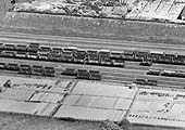 The second of three 1929 'landscape' aerial views of the sidings and the numerous Private Owner Wagons stabled at Three Spires Junction