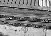 The third of three 1929 'landscape' aerial views of the sidings and the numerous Private Owner Wagons stabled at Three Spires Junction