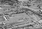 A 1930 aerial view of Bell Green Goods Yard (at the top of the photograph) and Morris Engines Sidings on the right