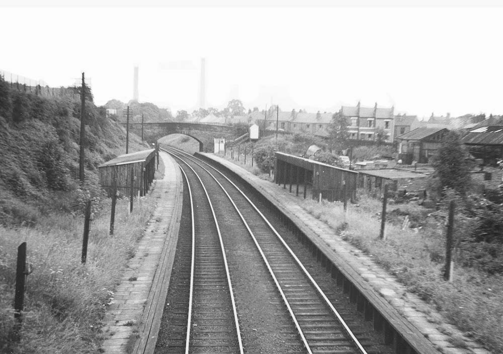 Daimler Halt: View of Daimler Halt looking along the up platform ...