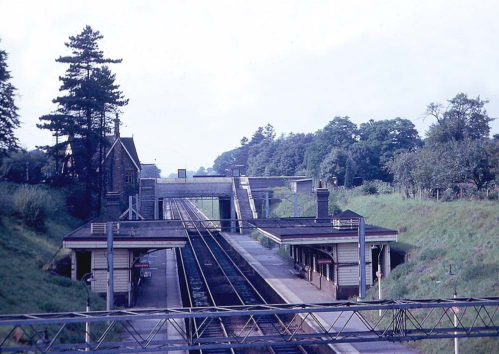 Looking north from the occupation bridge towards the rebuilt road bridge on 21st August 1965