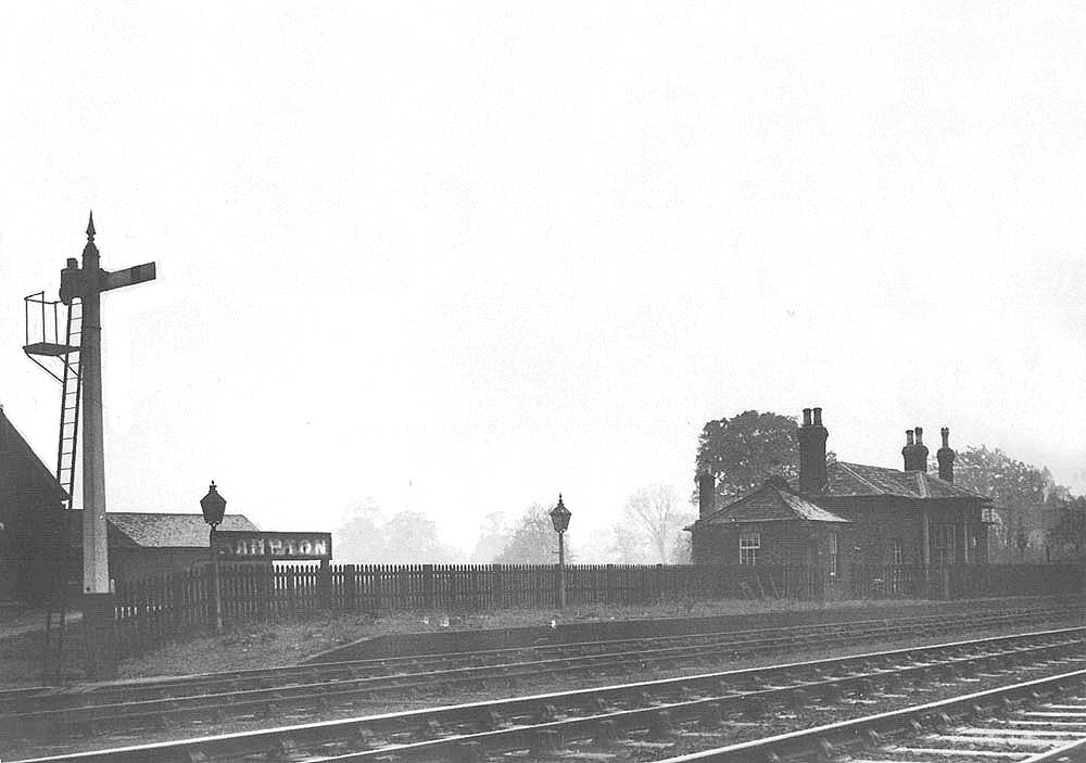Looking across from the LNWR signal box this view shows the original Derby Junction station now renamed 'Hampton' but without the middle platforms