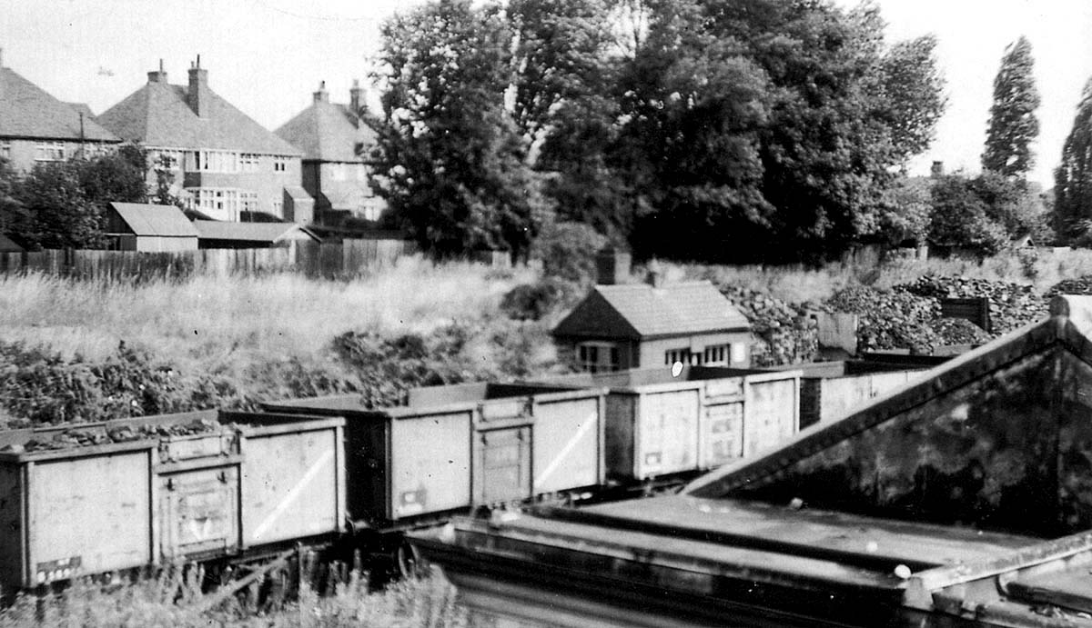 Harborne Station A Line Of British Railways Ton Steel Mineral Wagons Some Loaded And Others