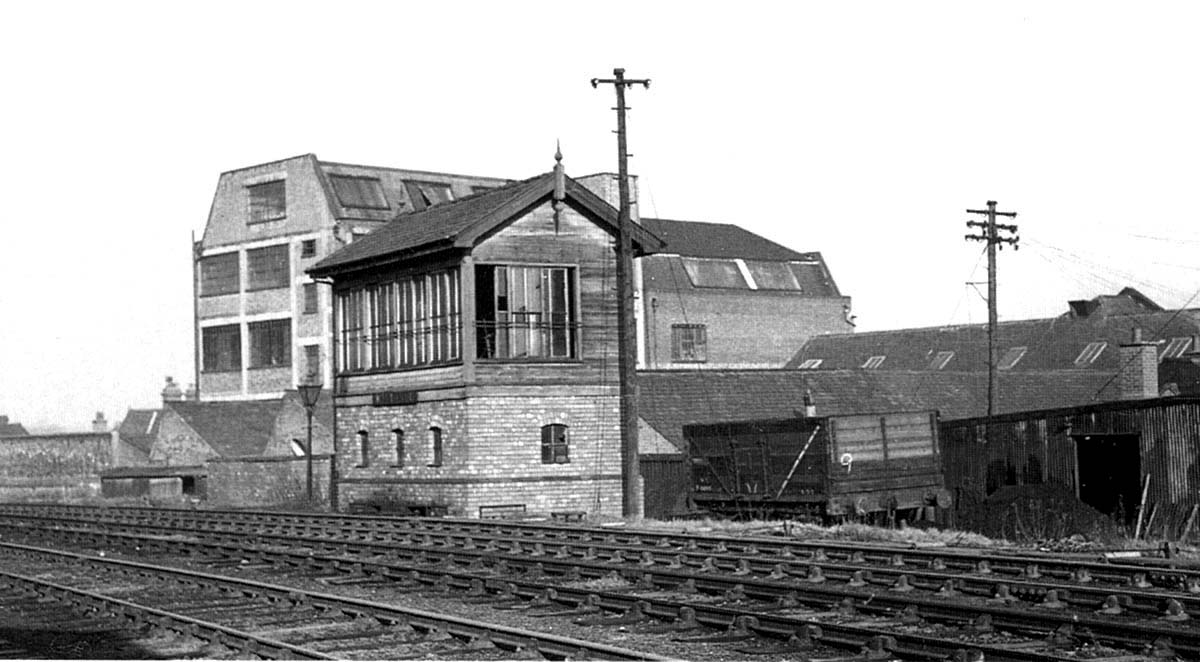 Harborne Station View Of Harborne Station S Signal Box And On The Right A Wagon Standing