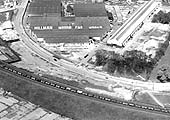 A 1920 aerial view of the Coventry Loop Line taken above Folley Lane tunnels with Hillman Motor Car Works in the background
