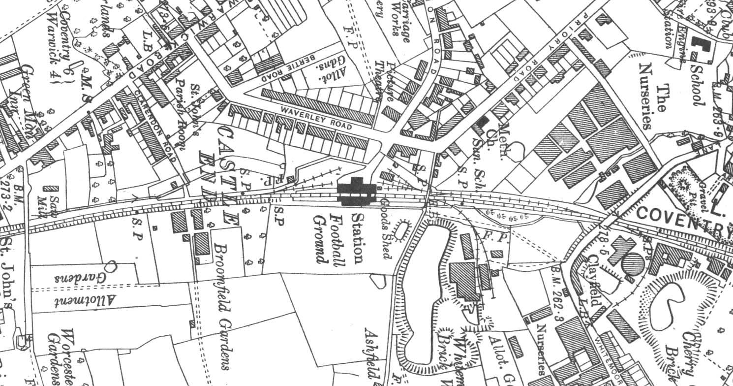 Kenilworth Station A 1923 Ordnance Survey Map Of Kenilworth Station   Lnwrk3144 