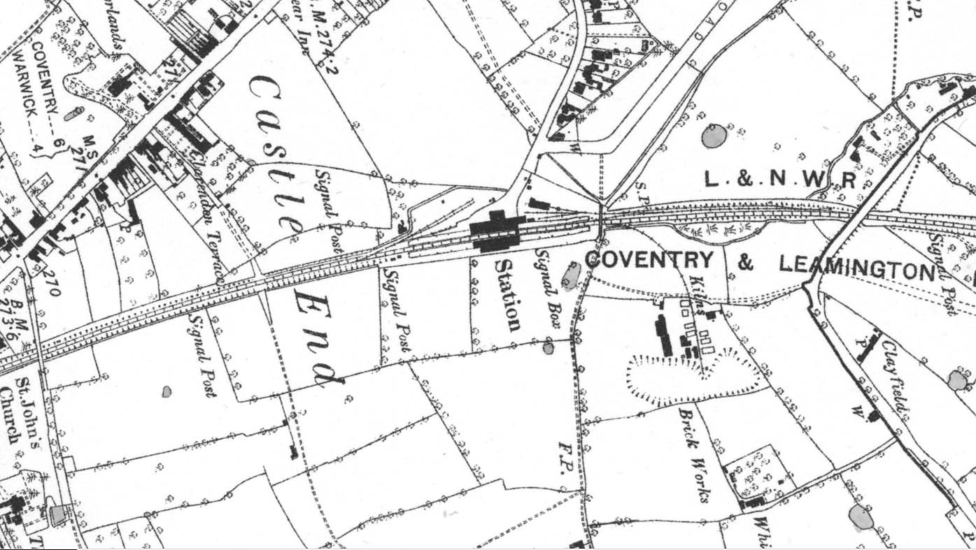 Kenilworth Station An 1886 Ordnance Survey Map Of Kenilworth Station   Lnwrk3146 