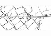 An 1884 Ordnance Survey map showing the southern approach and entrance to Kilsby Tunnel