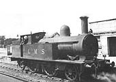 Ex-LNWR 1P 2-4-2T No 6660, sometimes referred to as Precursor Tank or 5 foot 6 inch radial tank engine, is seen running through the up platform in the wrong direction