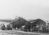Close up showing a mix of visiting locomotives together with locomotives allocated to Monument Lane