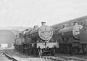 Ex-LMS 4P 4-4-0 'Compound' No 41168 stands on one of the Promenade' roads alongside the shed