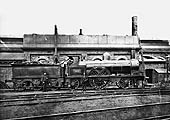 LNWR 2-2-2 No 895 Torch' was fully coaled and watered when posed for the camera with shed management