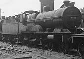 Another view of ex-LMS 4-4-0 4P 'Compound' No 41168 being stored at Monument Lane shed