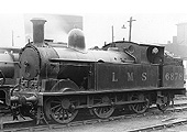 Ex-LNWR 2P 0-6-2T Watford Tank No 6878 is stabled outside Monument Lane shed ready for its next trip