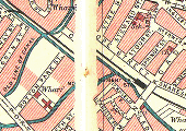 Location map showing the juxtaposition of the station to the canal and with Cope Street and Monument Lane