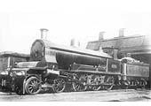 LNWR 4-6-0 'Bill Bailey' No 1414 outside the shed between September 1904 and January 1915 