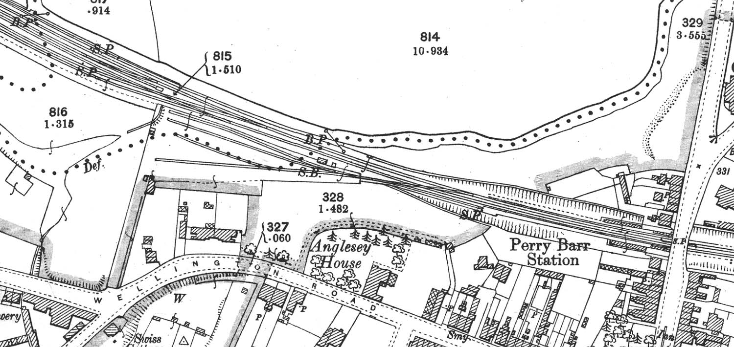 Perry Barr Station A Twenty Five Inch To The Mile Ordnance Survey Map Of Perry Barr Goods