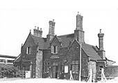 View of the station from the main access road showing the structure was little changed in the 100 years since it was first built