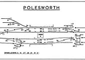 A low resolution version of the Signalling Diagram for Polesworth Signal Box produced courtesy of the Signalling Record Society
