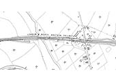 A 1901 25 inch to the Mile Ordnance Survey Map of Polesworth station and the relocated signal cabin and goods yard