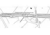 A 1923 25 inch to the Mile Ordnance Survey Map of Polesworth station and the relocated signal cabin and goods yard