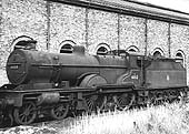 Ex-LMS 4P 4-4-0 Compound No 41162 stands in store between No 2 shed and the Erecting workshop