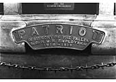 The nameplate removed from ex-LMS No 5500 'Patriot' after the locomotive was withdrawn in March 1961