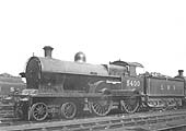 Ex-LNWR 4-4-0 No 5400 'Llanduno' on shed on 31st March 1935 shortly before it was withdrawn from service