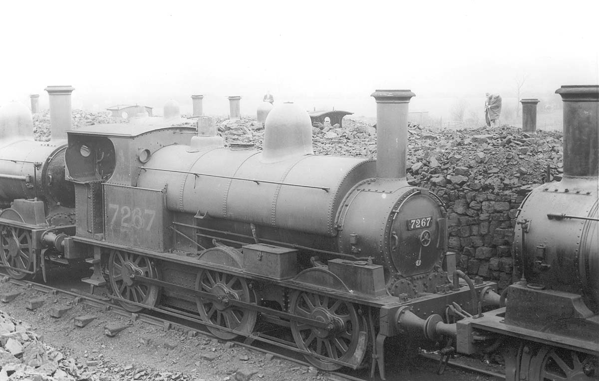 Rugby Shed Ex Lnwr St No Stands In Line With Two Stored Ex Lnwr Goods Engines