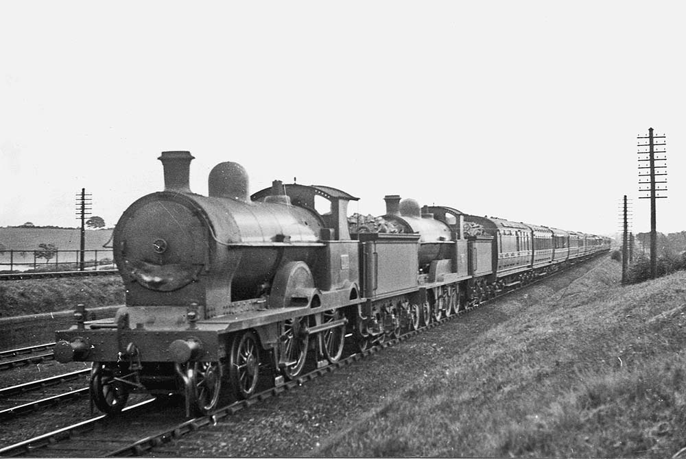 Rugby Station: LNWR 4-4-0 Precursor Class No 1104 'Cedric' pilots LNWR ...