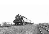 Ex-LMS 4MT 2-6-4T No 42381 is seen approaching Rugby on the down line from Northampton