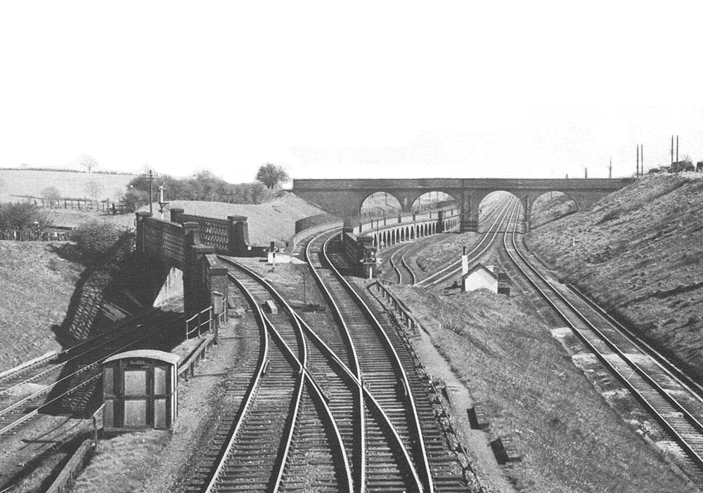 Looking south from Clifton Road bridge before removal of the overbridge to Townsend Road in 1963