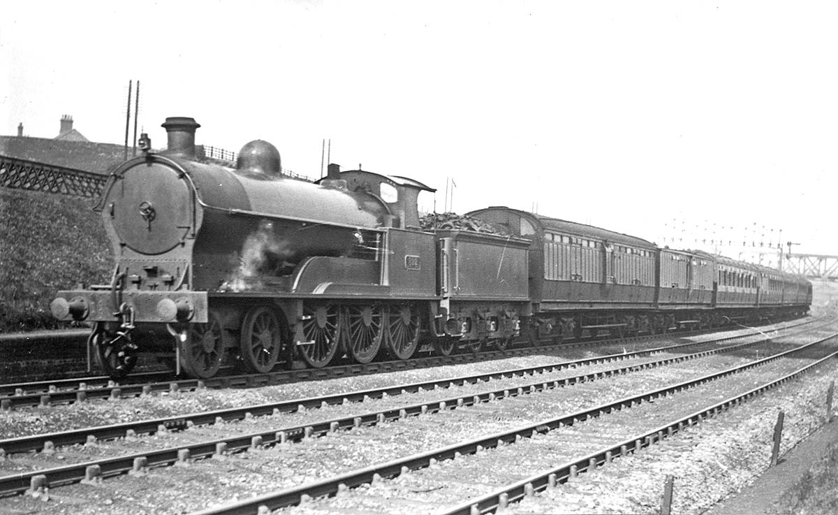 Rugby Station: LNWR 4-6-0 Prince of Wales Class locomotive is seen on ...