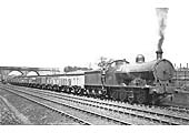 LNWR 0-8-0 G2 No 742 is seen on an up coal train near Clifton Road Junction circa 1922