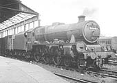 Ex-LMS 5XP 4-6-0 Jubilee Class No 45684 'Jutland' stands in the up pilot siding with a Type 9 working