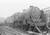 Ex-LMS 5XP 4-6-0 Patriot Class No 45541 'Duke of Sutherland' stands on Rugby's scrap line on Saturday 12th May 1962