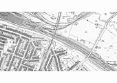 A 1939 Ordnance Survey Map of Rugby station and the southern approach up to Clifton Road Junction