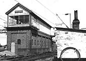 Rugby No 7 Signal Cabin with the line to Leamington and English Electric between the cabin and the camera