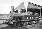 Ex-LNWR 2-4-2T 5ft 6in No 6646 is seen at Rugby, in LMS lined black livery on 23rd August 1937