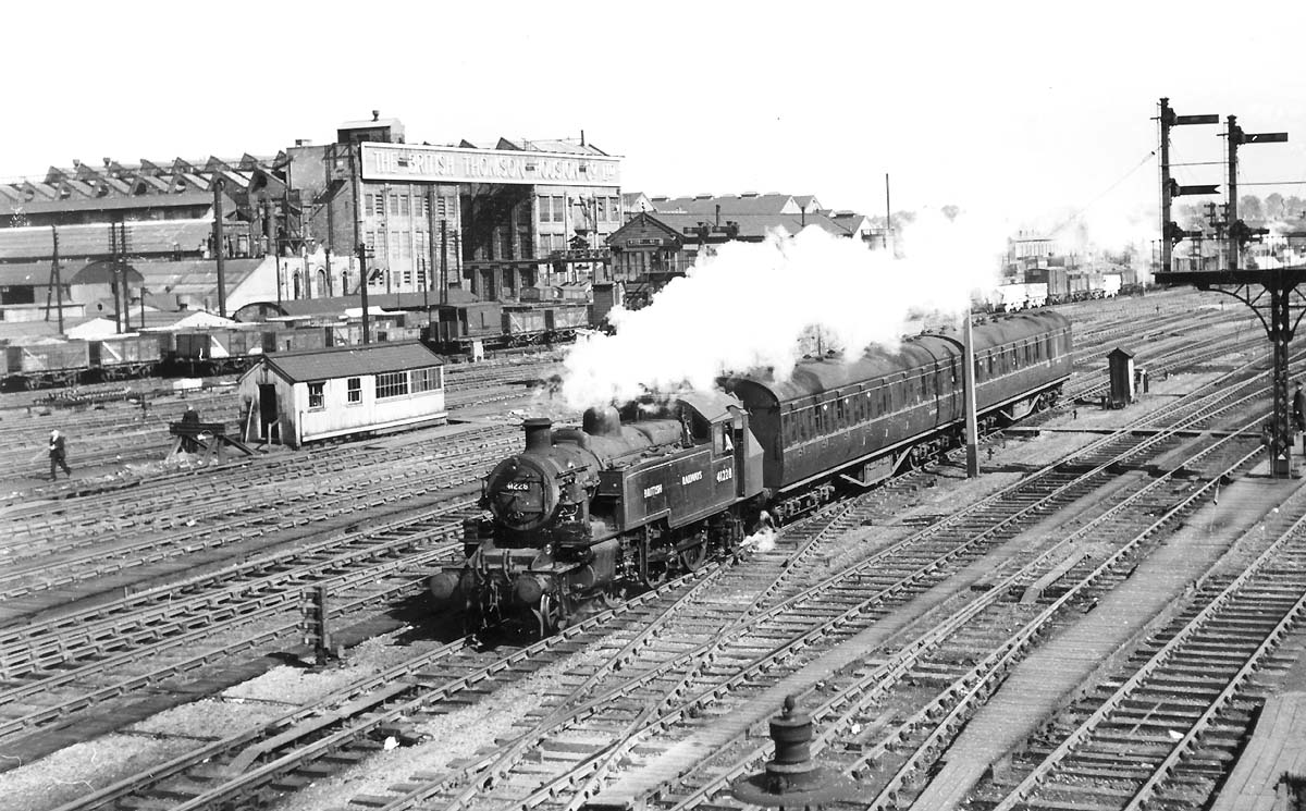 Rugby Station - BR Period Locomotives - Ex-LMS 2-6-2T Ivatt Tank No ...