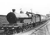 LNWR 4-6-0 Claughton class No 1096 built at crewe in April 1920 is seen on a down Liverpool express on the Northampton line